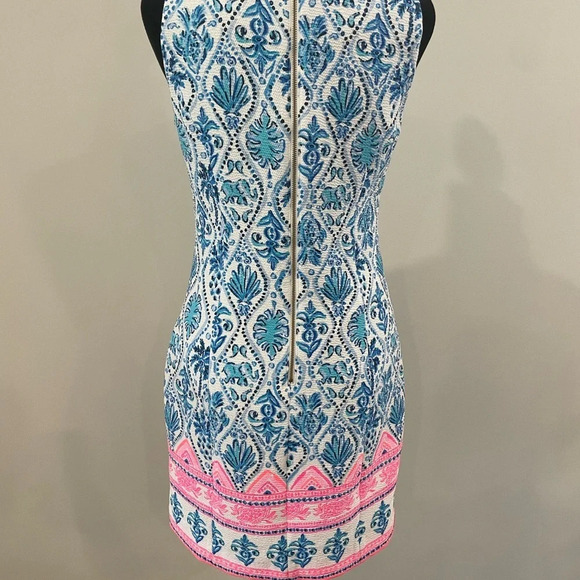 Lilly Pulitzer Mila Stretch Shift Dress Resort White Isle Of Tile Size 0 - Picture 7 of 10